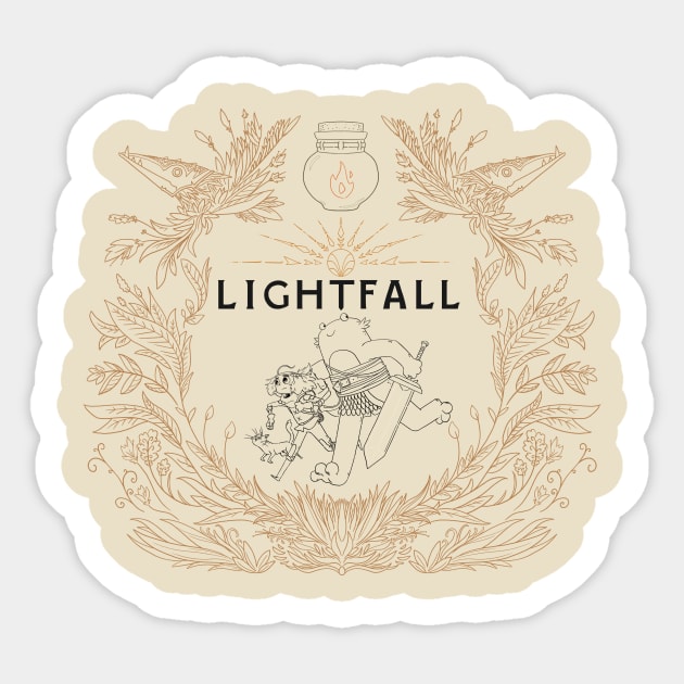 Lightfall - Bea & Cad Sticker by timprobert